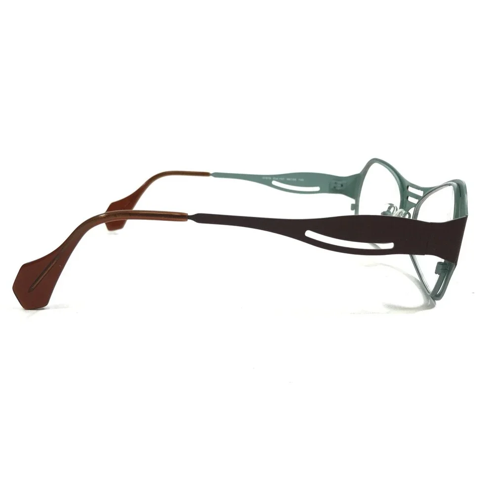 Iyoko-Inyake Eyeglasses Frames IY 578 Col. 157 Brown Blue Cat Eye 56-20-140